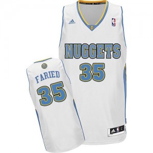 Maillot NBA Swingman Kenneth Faried #35 Denver Nuggets Home Blanc - Homme