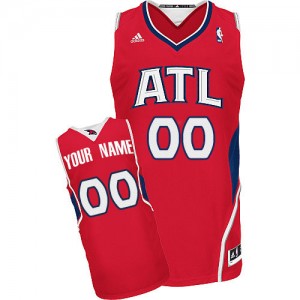 Maillot NBA Rouge Swingman Personnalisé Atlanta Hawks Alternate Femme Adidas