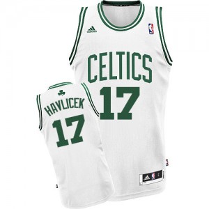 Maillot Adidas Blanc Home Swingman Boston Celtics - John Havlicek #17 - Homme