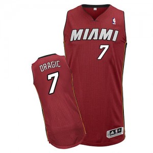 Maillot Authentic Miami Heat NBA Alternate Rouge - #7 Goran Dragic - Homme