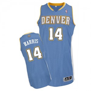 Denver Nuggets Gary Harris #14 Road Authentic Maillot d'équipe de NBA - Bleu clair pour Homme