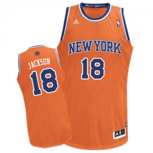 Maillot NBA Orange Phil Jackson #18 New York Knicks Alternate Swingman Homme Adidas