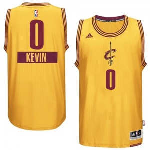 Maillot NBA Cleveland Cavaliers #0 Kevin Love Or Adidas Swingman 2014-15 Christmas Day - Enfants