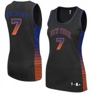 Maillot NBA Swingman Carmelo Anthony #7 New York Knicks Vibe Noir - Femme