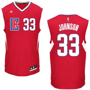 Maillot Adidas Rouge Road Swingman Los Angeles Clippers - Wesley Johnson #33 - Homme