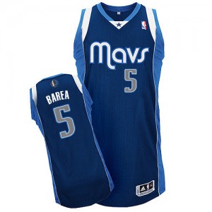 Maillot NBA Bleu marin Jose Juan Barea #5 Dallas Mavericks Alternate Authentic Homme Adidas