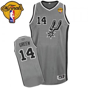 Maillot Swingman San Antonio Spurs NBA Alternate Finals Patch Gris argenté - #14 Danny Green - Homme