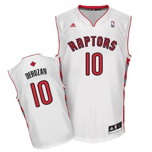 Toronto Raptors #10 Adidas Home Blanc Swingman Maillot d'équipe de NBA Le meilleur cadeau - DeMar DeRozan pour Homme