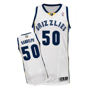 Maillot NBA Memphis Grizzlies #50 Zach Randolph Blanc Adidas Authentic Home - Homme