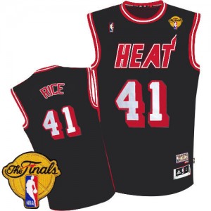 Maillot NBA Authentic Glen Rice #41 Miami Heat Hardwood Classic Nights Finals Patch Noir - Homme