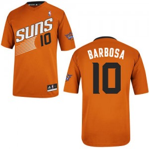 Maillot Adidas Orange Alternate Authentic Phoenix Suns - Leandro Barbosa #10 - Homme