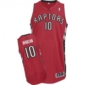 Toronto Raptors #10 Adidas Road Rouge Authentic Maillot d'équipe de NBA magasin d'usine - DeMar DeRozan pour Enfants