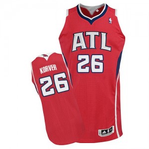 Maillot Authentic Atlanta Hawks NBA Alternate Rouge - #26 Kyle Korver - Homme