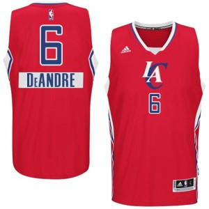 Maillot NBA Rouge DeAndre Jordan #6 Los Angeles Clippers 2014-15 Christmas Day Swingman Homme Adidas