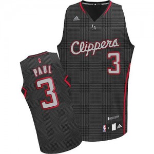 Los Angeles Clippers #3 Adidas Rhythm Fashion Noir Swingman Maillot d'équipe de NBA la vente - Chris Paul pour Homme