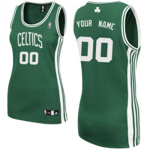 Boston Celtics Personnalisé Adidas Road Vert (No Blanc) Maillot d'équipe de NBA Magasin d'usine - Authentic pour Femme