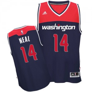 Maillot Adidas Bleu marin Alternate Swingman Washington Wizards - Gary Neal #14 - Homme