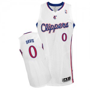 Los Angeles Clippers #0 Adidas Home Blanc Authentic Maillot d'équipe de NBA sortie magasin - Glen Davis pour Homme