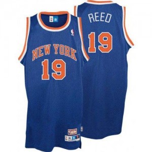 Maillot NBA Authentic Willis Reed #19 New York Knicks Throwback Bleu royal - Homme