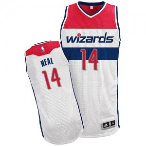 Maillot Authentic Washington Wizards NBA Home Blanc - #14 Gary Neal - Homme