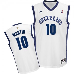 Maillot NBA Memphis Grizzlies #10 Jarell Martin Blanc Adidas Swingman Home - Homme
