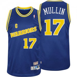 Golden State Warriors #17 Adidas Throwback Bleu Authentic Maillot d'équipe de NBA en ligne pas chers - Chris Mullin pour Homme