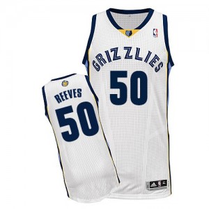 Memphis Grizzlies Bryant Reeves #50 Home Authentic Maillot d'équipe de NBA - Blanc pour Homme