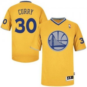 Maillot Authentic Golden State Warriors NBA 2013 Christmas Day Or - #30 Stephen Curry - Homme