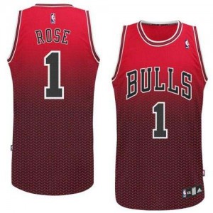 Chicago Bulls Derrick Rose #1 Resonate Fashion Authentic Maillot d'équipe de NBA - Rouge pour Homme