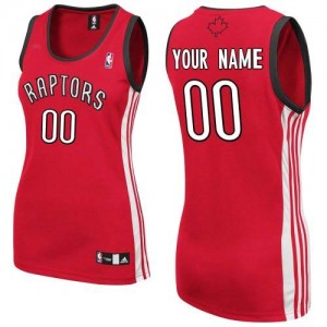 Maillot NBA Rouge Authentic Personnalisé Toronto Raptors Road Femme Adidas