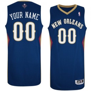Maillot NBA New Orleans Pelicans Personnalisé Swingman Bleu marin Adidas Road - Femme