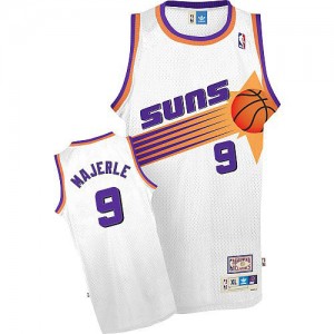 Maillot Authentic Phoenix Suns NBA Throwback Blanc - #9 Dan Majerle - Homme