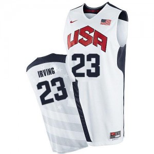 Maillot NBA Team USA #23 Kyrie Irving Blanc Nike Swingman 2012 Olympics - Homme