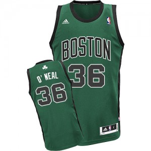 Boston Celtics Shaquille O'Neal #36 Alternate Swingman Maillot d'équipe de NBA - Vert (No. noir) pour Homme