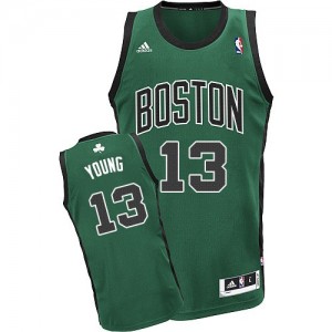 Maillot NBA Vert (No. noir) James Young #13 Boston Celtics Alternate Swingman Homme Adidas