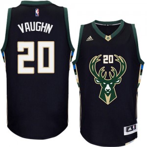 Milwaukee Bucks #20 Adidas Alternate Noir Authentic Maillot d'équipe de NBA en soldes - Rashad Vaughn pour Homme