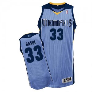 Maillot NBA Authentic Marc Gasol #33 Memphis Grizzlies Alternate Bleu clair - Homme