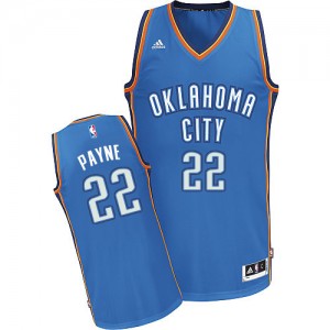 Oklahoma City Thunder Cameron Payne #22 Road Swingman Maillot d'équipe de NBA - Bleu royal pour Homme