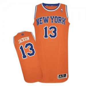 Maillot Authentic New York Knicks NBA Alternate Orange - #13 Mark Jackson - Homme