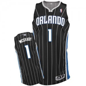 Orlando Magic #1 Adidas Alternate Noir Authentic Maillot d'équipe de NBA en vente en ligne - Tracy Mcgrady pour Homme