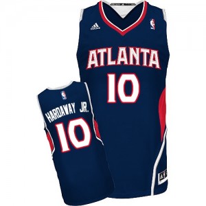Maillot NBA Atlanta Hawks #10 Tim Hardaway Jr. Bleu marin Adidas Swingman Road - Homme