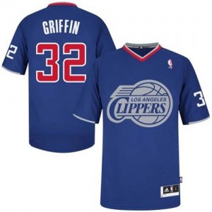 Maillot NBA Bleu royal Blake Griffin #32 Los Angeles Clippers 2013 Christmas Day Authentic Homme Adidas
