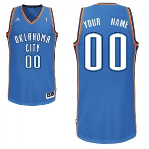 Maillot Oklahoma City Thunder NBA Road Bleu royal - Personnalisé Swingman - Homme