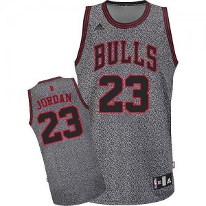Maillot Swingman Chicago Bulls NBA Static Fashion Gris - #23 Michael Jordan - Homme