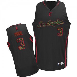 Maillot NBA Camo noir Chris Paul #3 Los Angeles Clippers Fashion Authentic Homme Adidas