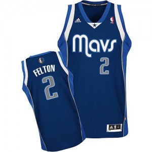 Maillot NBA Dallas Mavericks #2 Raymond Felton Bleu marin Adidas Swingman Alternate - Homme