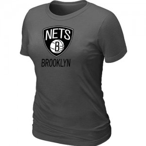 Tee-Shirt NBA Brooklyn Nets Big & Tall Gris foncé - Femme