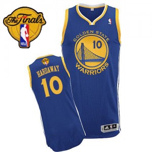 Maillot NBA Authentic Tim Hardaway #10 Golden State Warriors Road 2015 The Finals Patch Bleu royal - Homme