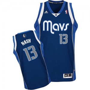 Maillot NBA Bleu marin Steve Nash #13 Dallas Mavericks Alternate Swingman Homme Adidas