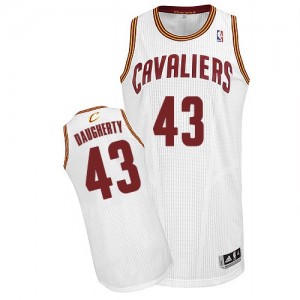 Maillot NBA Authentic Brad Daugherty #43 Cleveland Cavaliers Home Blanc - Homme